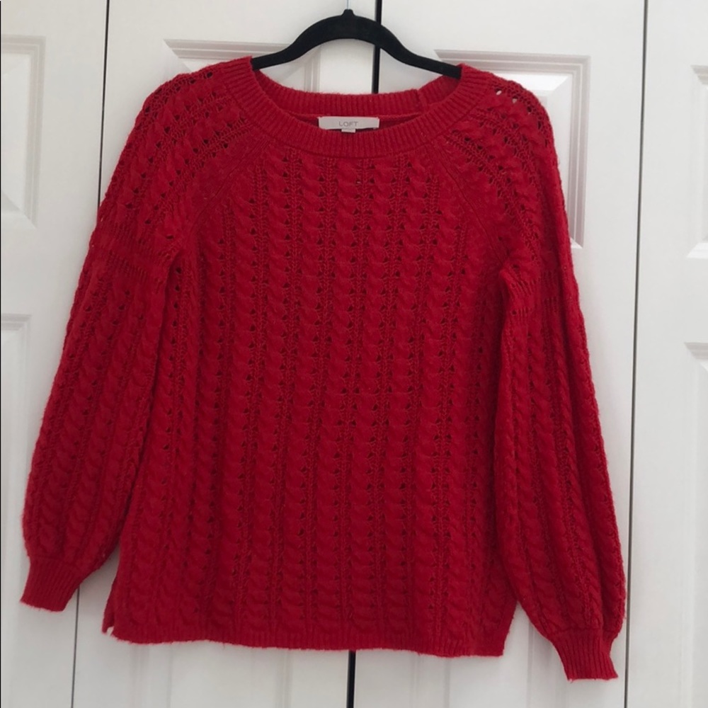 Red Loft sweater